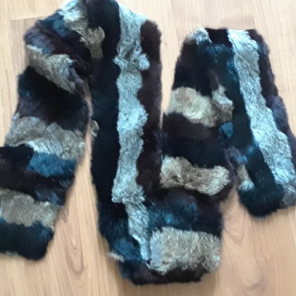 Vintage Genuine RABBIT FUR Scarf - Picture 6 of 14